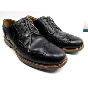 Cole Haan Grand O's Black Wingtip Derby Mens  8 M Lace up Shoes